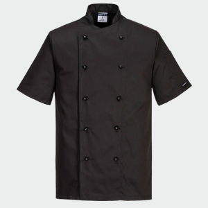 PORTWEST KENT Chef szakácskabát fekete