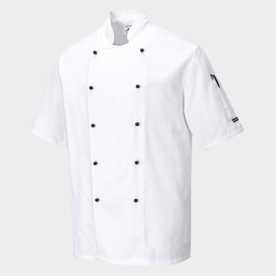 PORTWEST KENT Chef szakácskabát fekete - Image 4